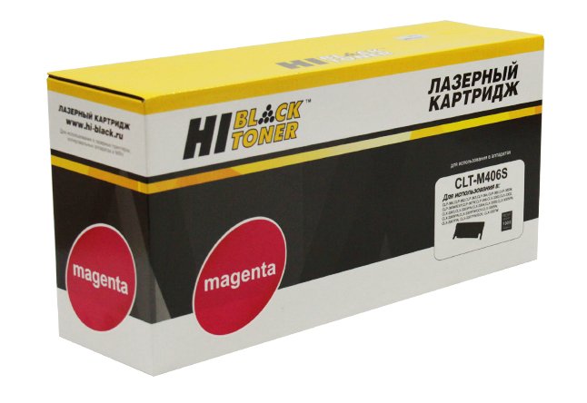 Тонер-картридж Hi-Black (HB-CLT-M406S) для Samsung CLP-360/ 365/ CLX-3300/ 3305, пурпурный (1000 стр.)