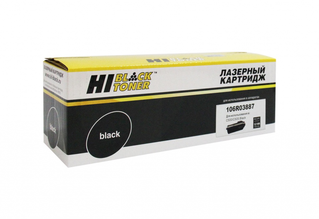 Тонер-картридж Hi-Black (HB-106R03887) для Xerox VersaLink C500/ C505, чёрный (12100 стр.)
