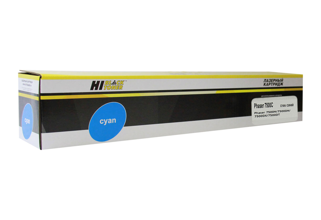 Тонер-картридж Hi-Black (HB-106R01443) для Xerox Phaser 7500, голубой (17800 стр.)