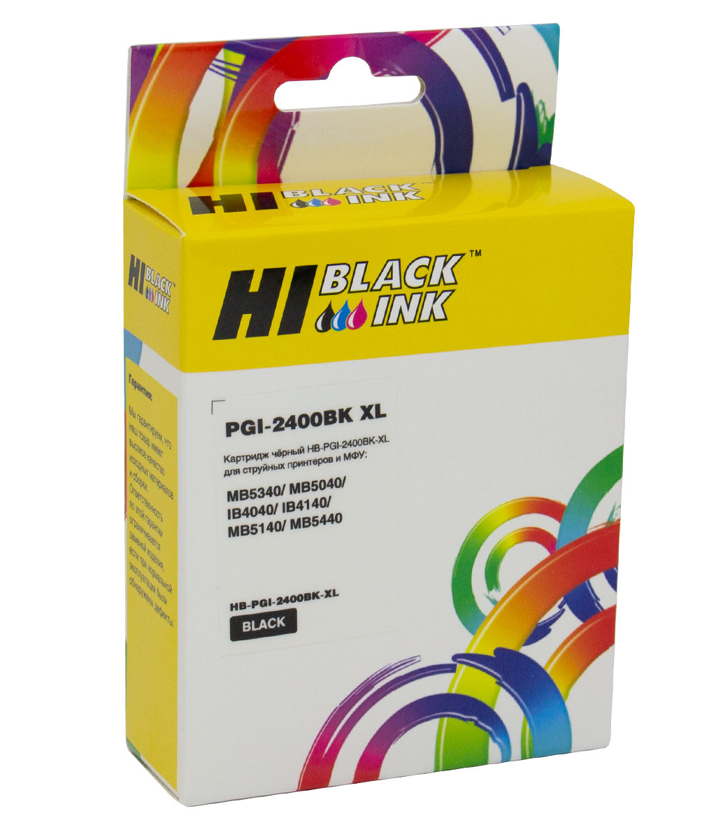 Картридж Hi-Black (HB-PGI-2400XLBK) для Canon MAXIFY iB4040/ МВ5040/ МВ5340, чёрный