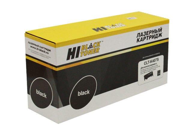 Тонер-картридж Hi-Black (HB-CLT-K407S) для Samsung CLP-320/ 325/ CLX-3185, чёрный (1500 стр.)