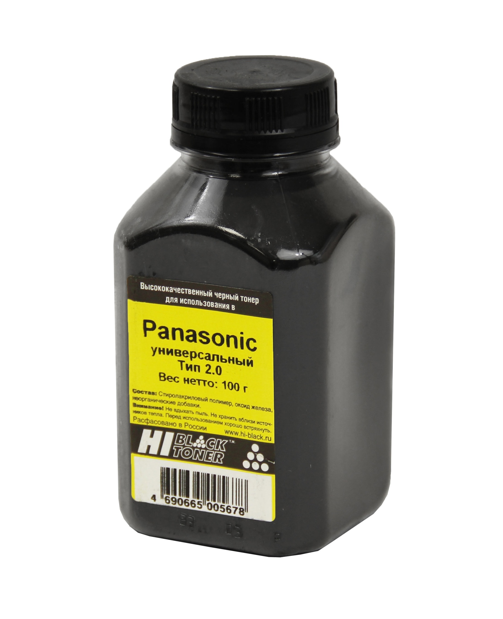 Тонер универсальный Hi-Black (KX-FAT411A) для Panasonic KX-MB263/ MB2020, Тип 2.0, чёрный (100 гр.)