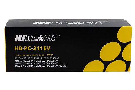 Картридж лазерный Hi-Black (HB-PC-211EV) для Pantum P2200/ P2207/ P2500/ M6500/ M6550, чёрный (1600 стр.)