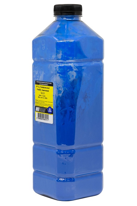 Тонер универсальный Hi-Black (W2211A) для HP CLJ Pro M282, Тип 2.5, химический, голубой (500 гр.)