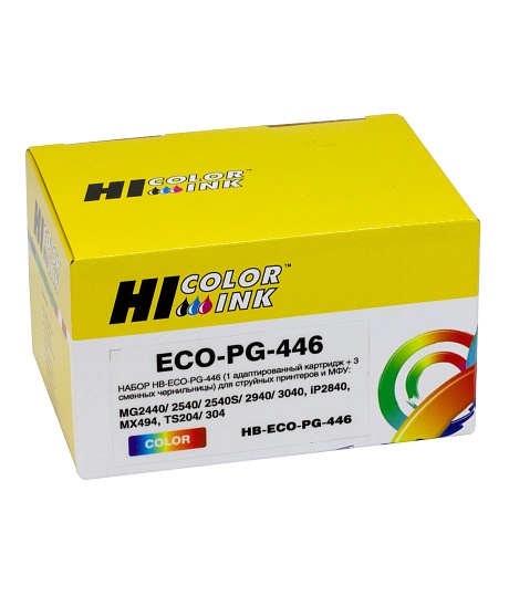 Картридж Hi-Black (HB-CL-446) для Canon PIXMA MG2440/ 2540, с тремя сменными чернильными блоками, трёхцветный